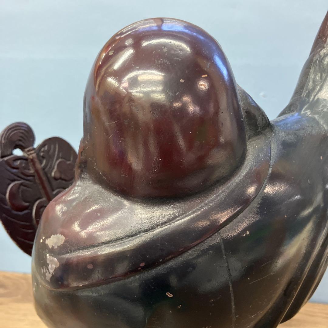 B-3 布袋様 置物 金属工芸 オブジェ 七福神 縁起物 開運 仏像 昭和レトロ