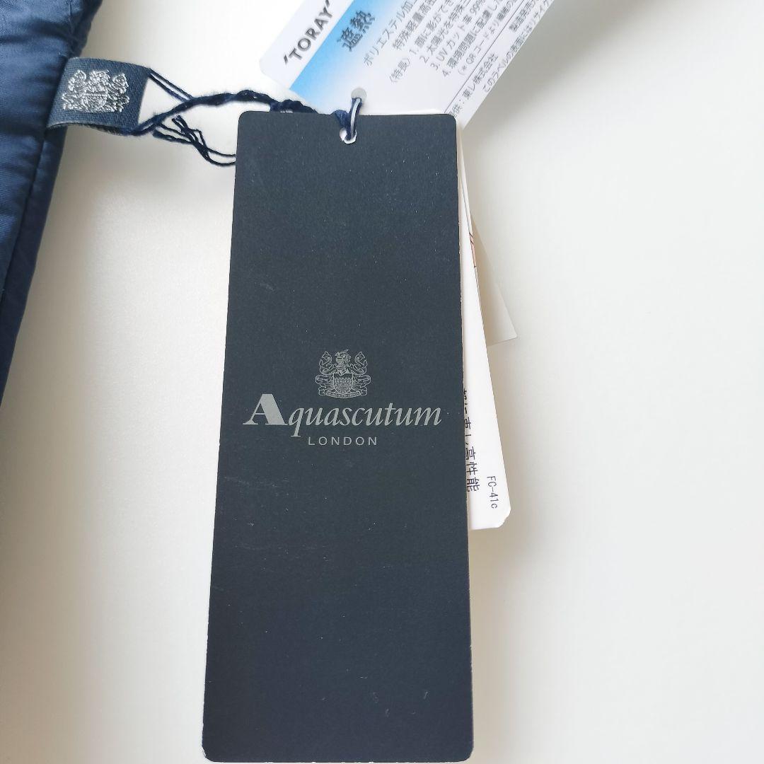 新品 アクアスキュータム 折りたたみ日傘 ロンドンガール 刺繍　サマーシールド