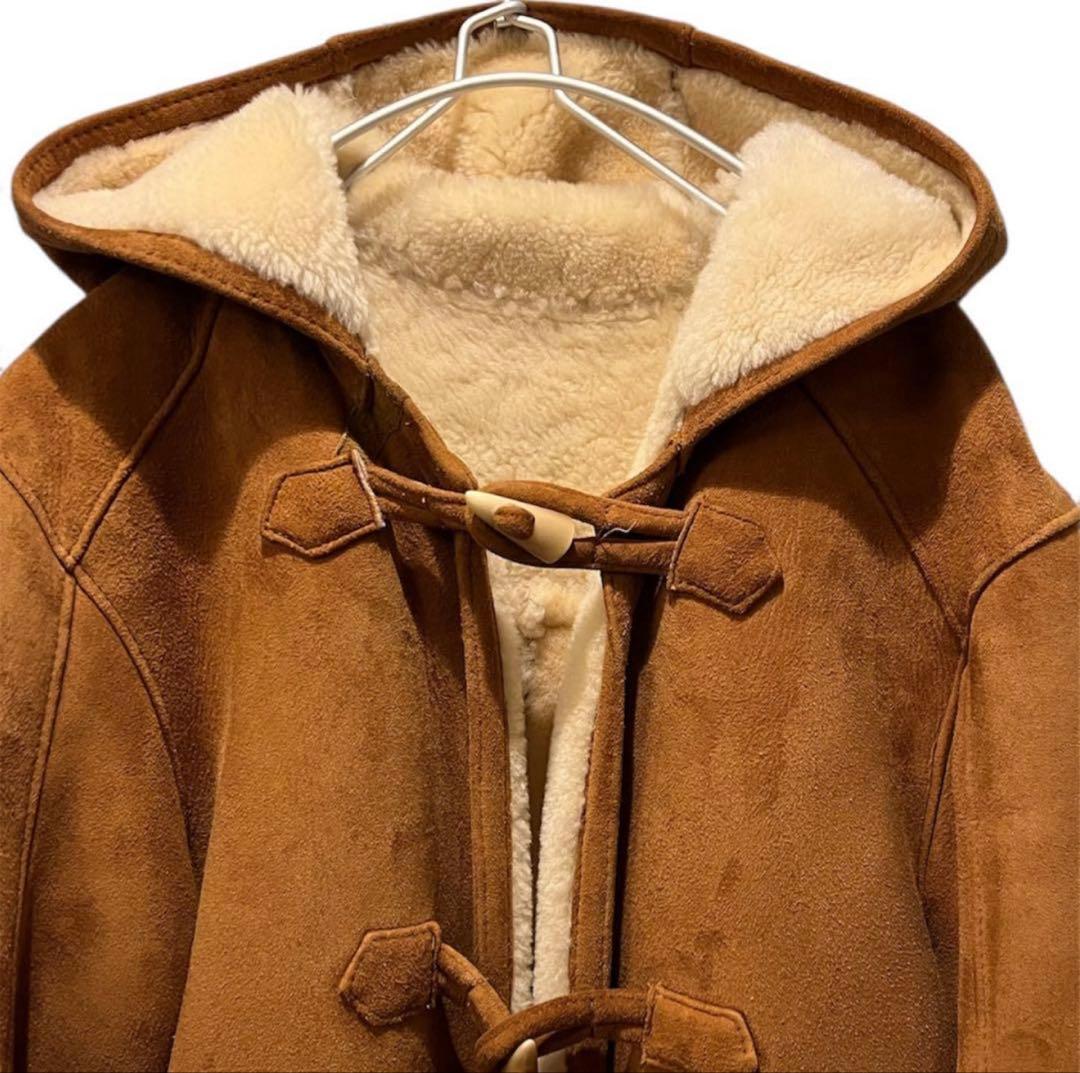 US SHEEPSKINメンズ ムートン ボア ダッフルコート M USA製