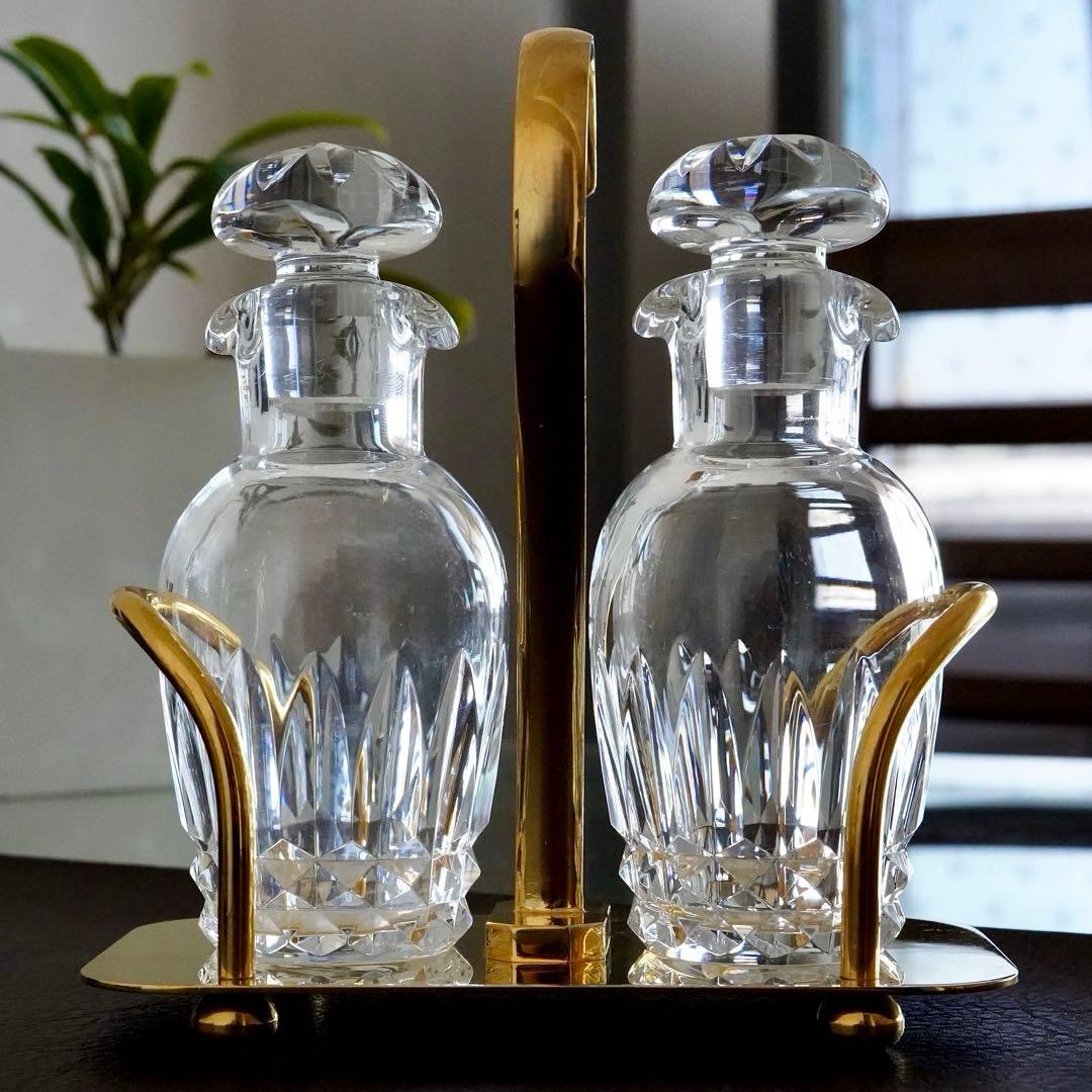 希少オールドバカラBACCARATバッキンガム★オイル＆ヴィネガー★調味料ボトル