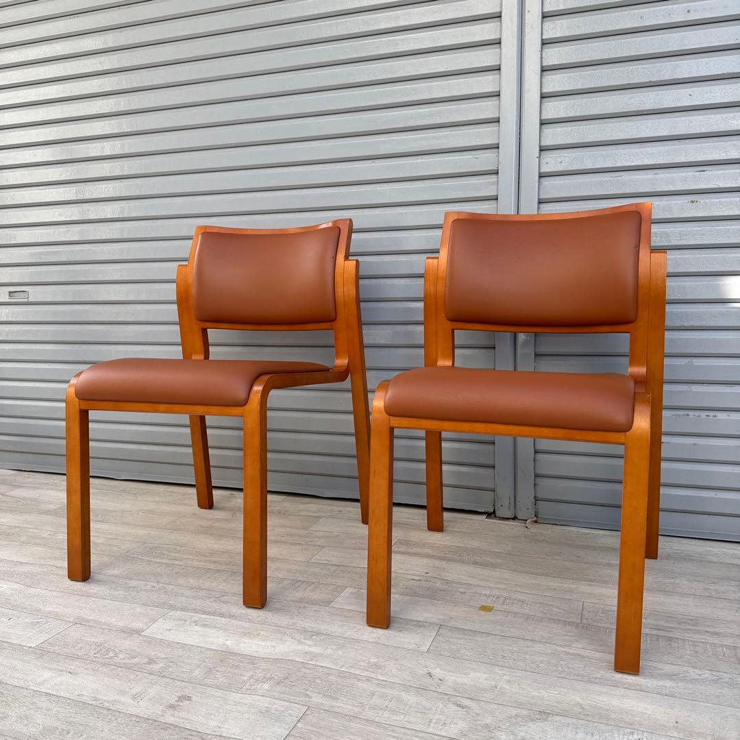 arflex アルフレックス NU ダイニングチェア　2脚セット　現状