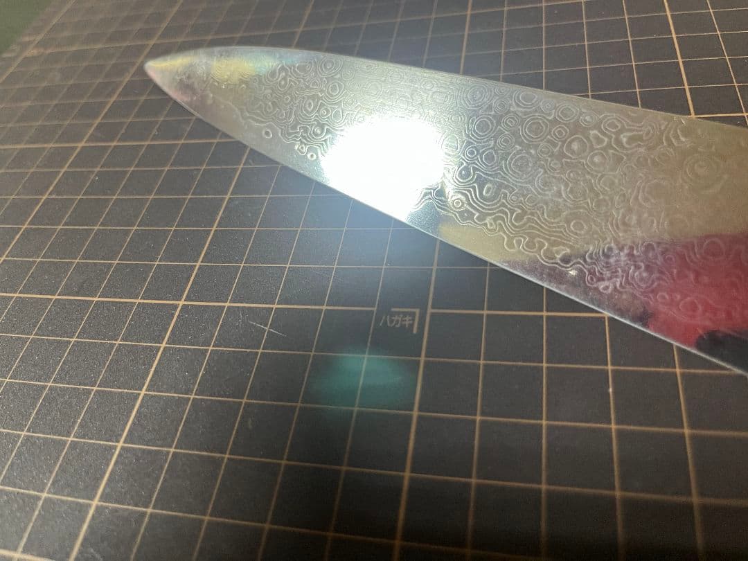 龍泉刃物 梵天雲龍 筋引 包丁 刃渡り27cm V 金10号 ニッケルダマスカス