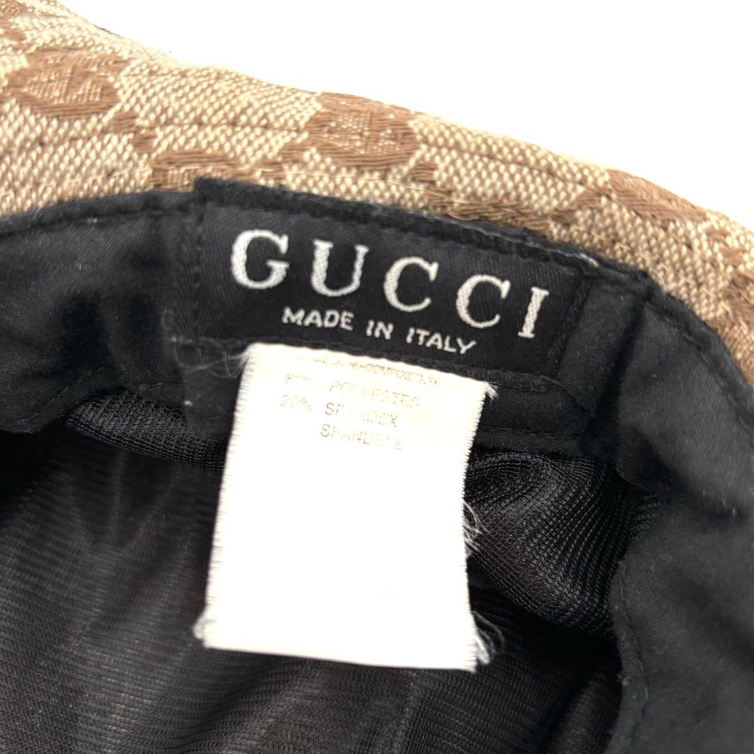 GUCCI グッチ GG 帽子 バケットハット ベージュ S