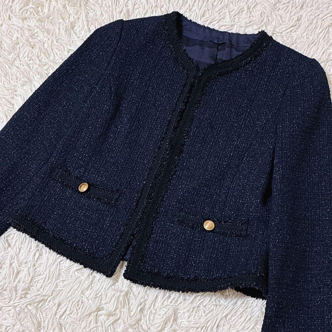 【美品】✨アナイ　モノトーンツイードジャケット　38