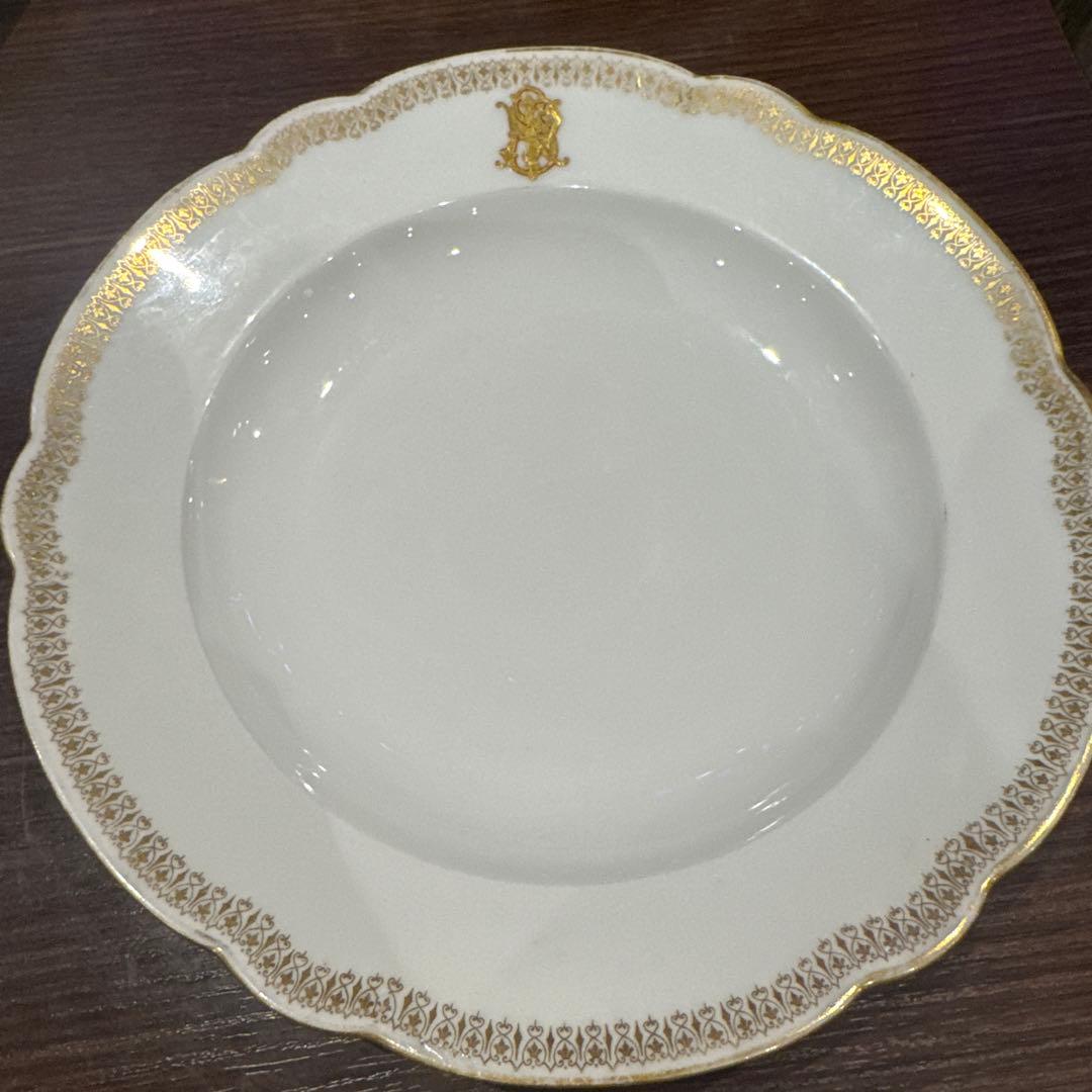 Pillivuyt 金縁皿 1887年製　　3枚セット