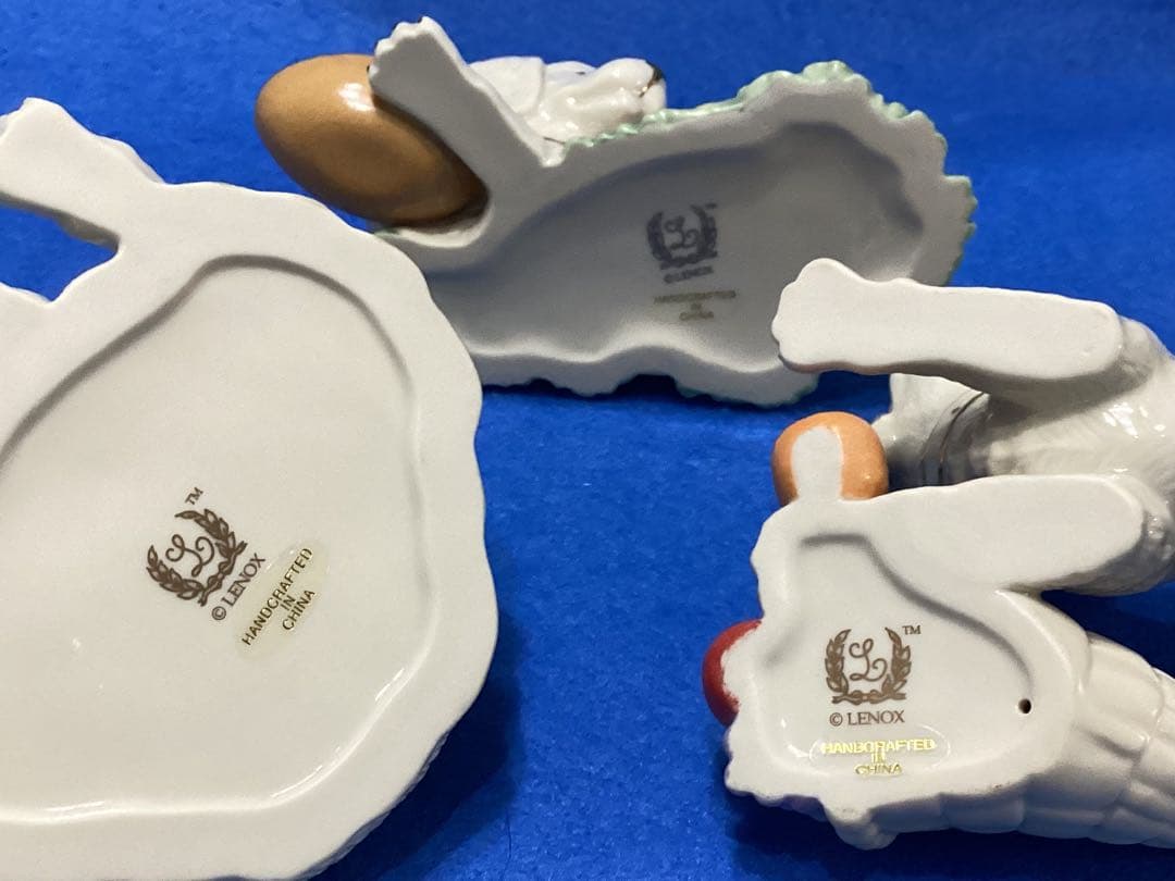 レノックス　フィギュア　フィギュリン　パピー　陶器製犬の置物3体セット