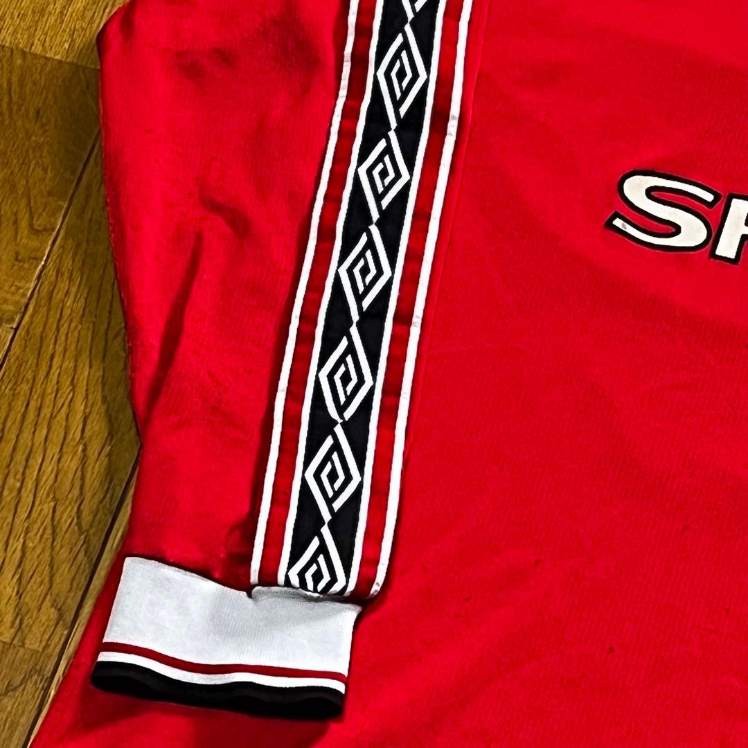 90s y2k SHARP umbro OLD vintage ハーフジップ 赤