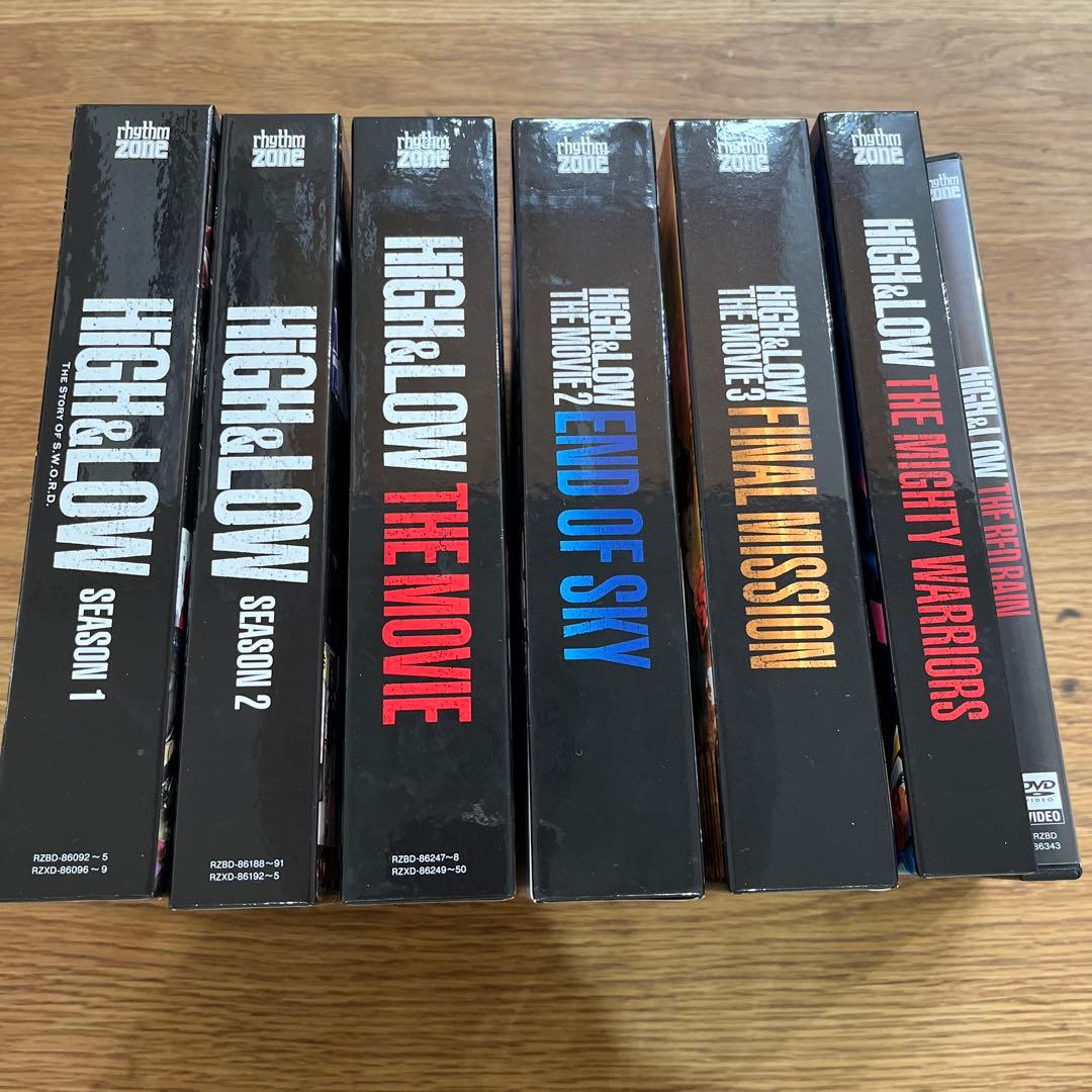 HIGH&LOW DVD 7枚セット