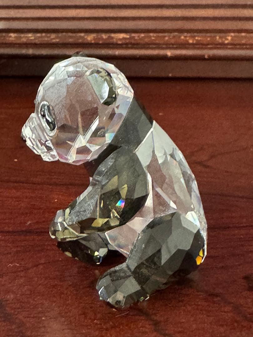 スワロフスキー　パンダ親子　フィギュリン