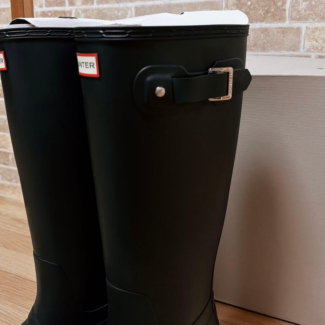 【美品】HUNTER ブラック 長靴 オリジナルボックス付き　28センチ