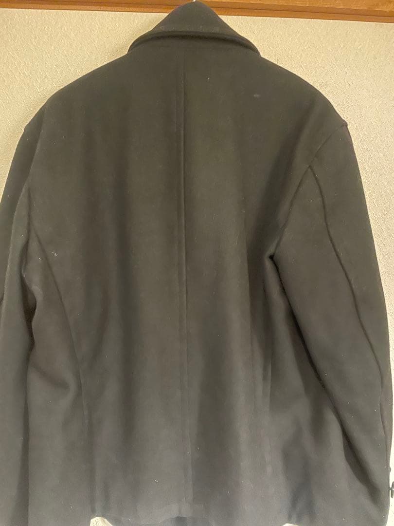 PHERROW’Sウール ダブルブレスト ピーコート 黒