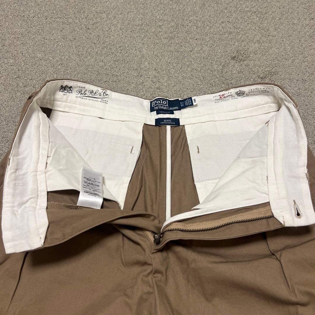 RALPH LAUREN for BEAMS ビッグチノ 31/30 膝ポニー