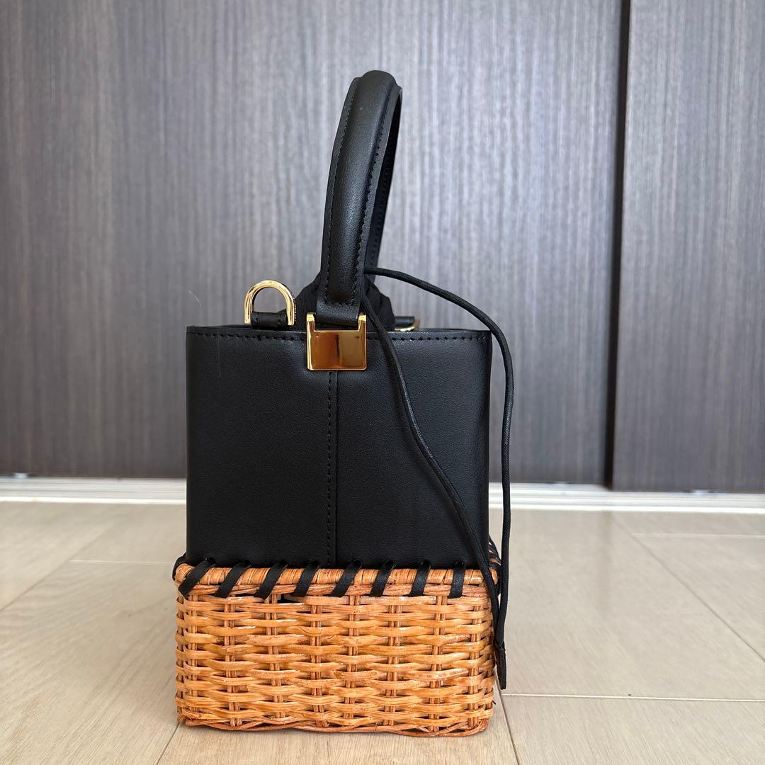VIOLAd'ORO カゴバッグ　ブラック