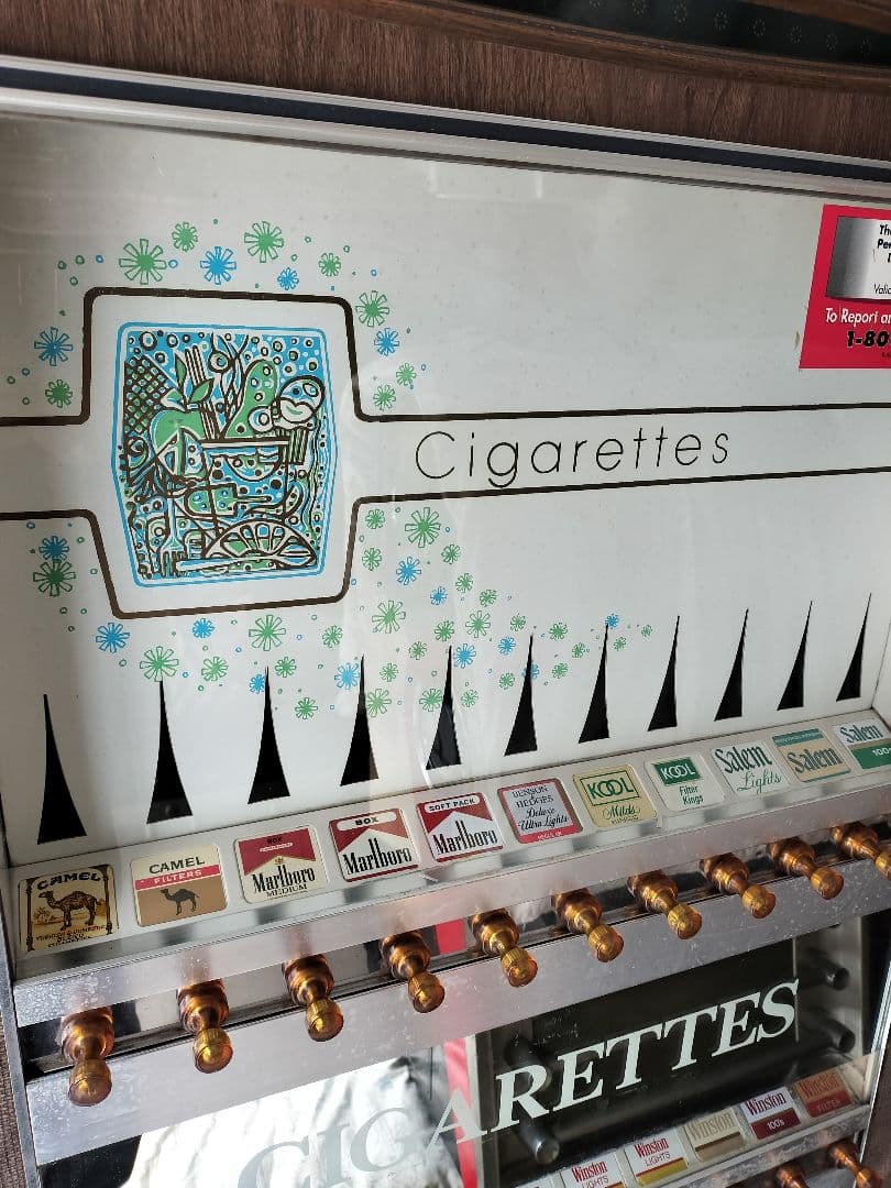 アメリカ タバコ販売機 アメリカンアンティーク 引き取り限定 店舗計器 ダイナー