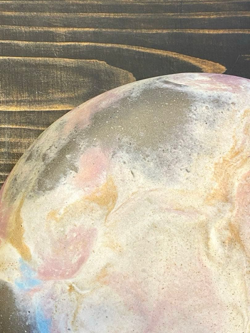 竹村良訓　マーブルプレート　2枚　一点もの　作家　中皿　貴重