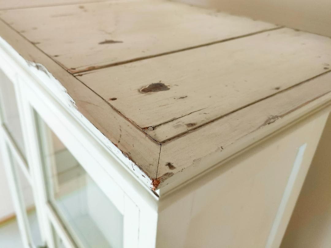 ケビント ガラス戸棚 古家具 レトロ 【送料込み】