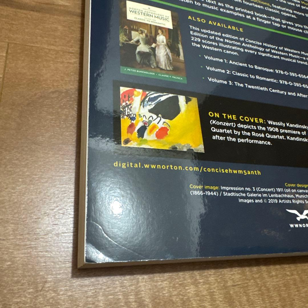 洋書 CONCISE HISTORY OF WESTERN MUSIC