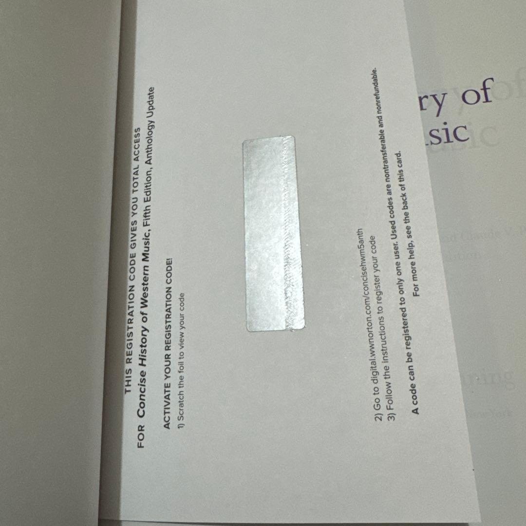 洋書 CONCISE HISTORY OF WESTERN MUSIC