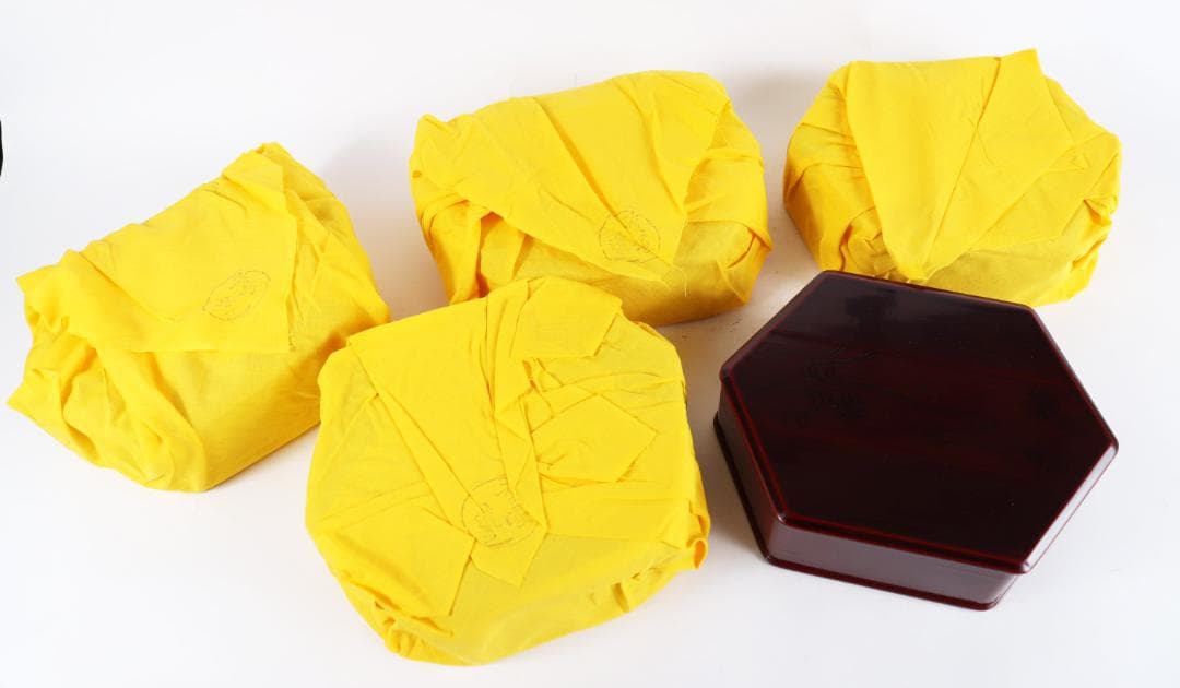 能登輪島塗 慶塚作 亀甲弁当 五客