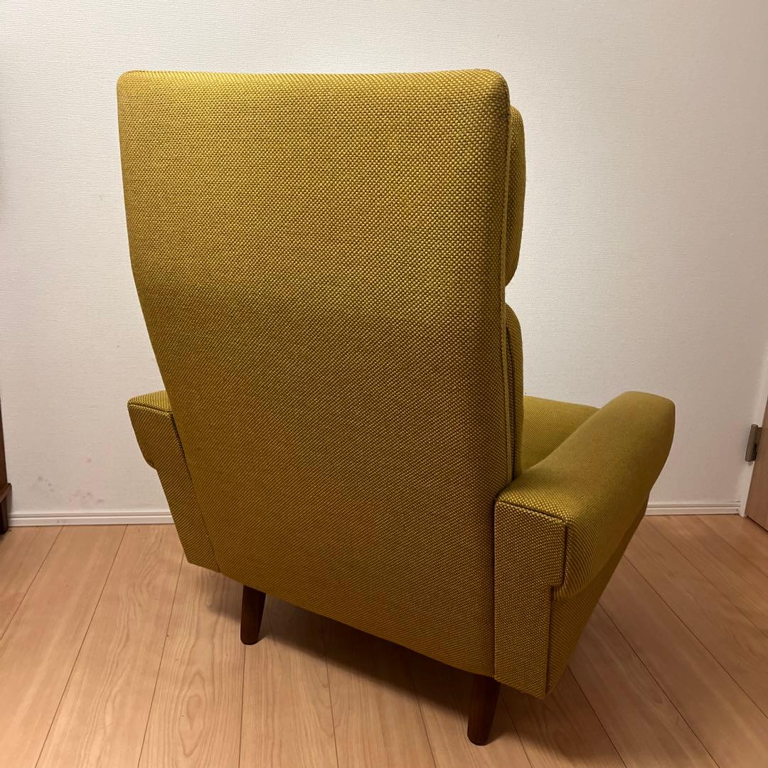 北欧　デンマーク　ビンテージ　1人掛け　ソファ　脚付き　チーク