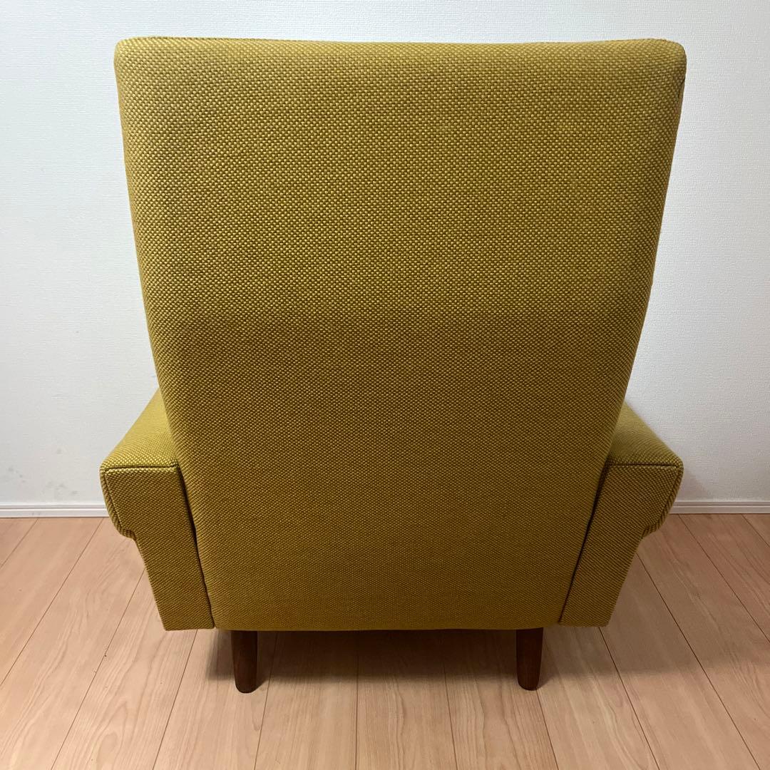 北欧　デンマーク　ビンテージ　1人掛け　ソファ　脚付き　チーク