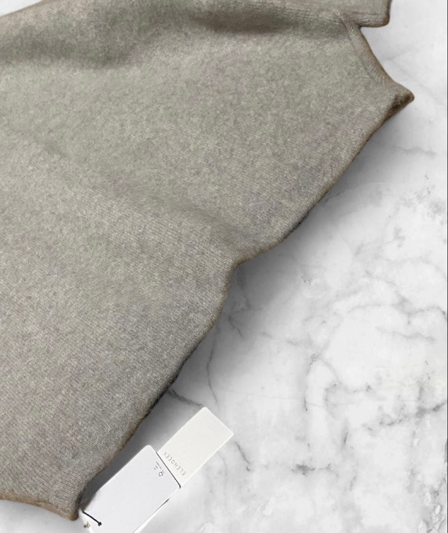 新品✴︎タグ付き【ELENDEEK】ラクーン　ミックスダブルカーディガン 02 M