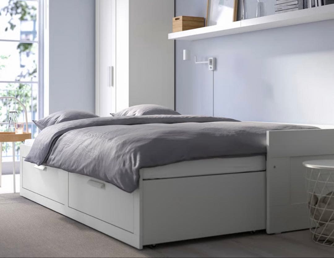 【横浜市引取】IKEA ブリムネスベッド　ブラック