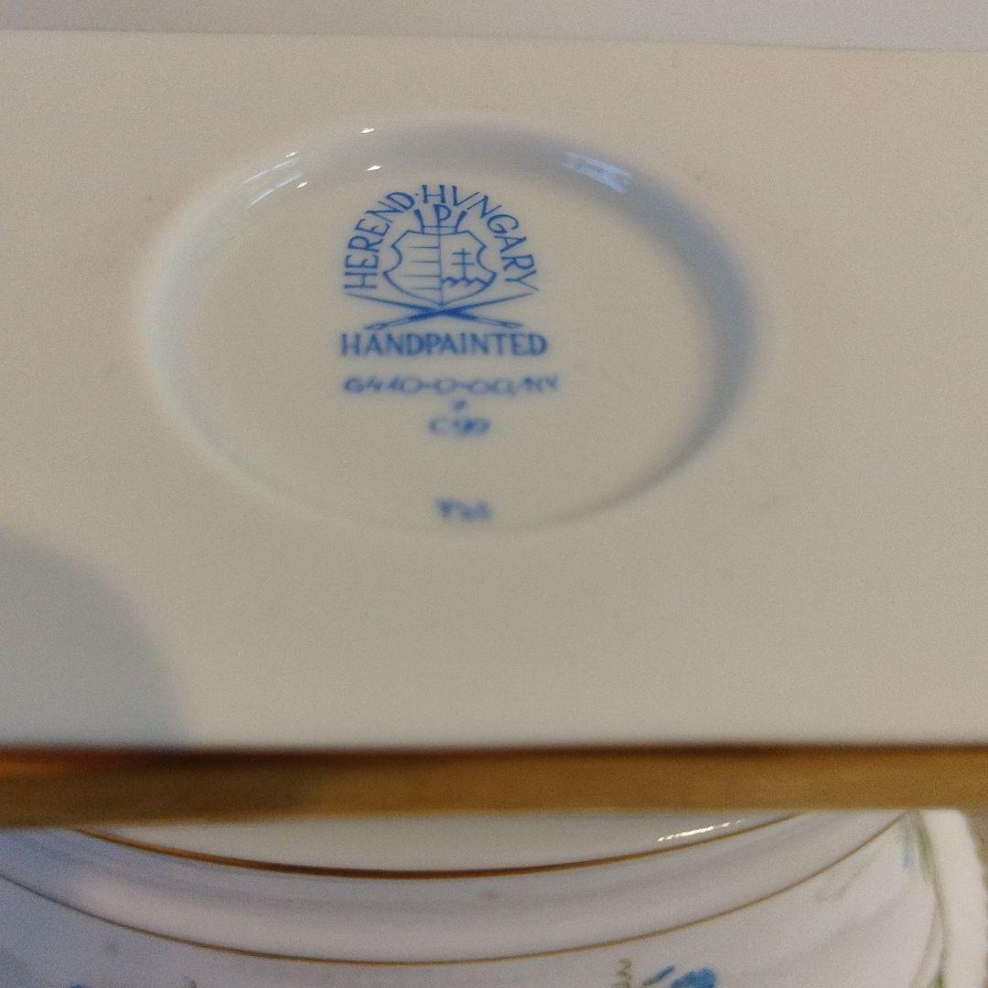 ヘレンド　フラワーベース　インテリア　楕円形　置物