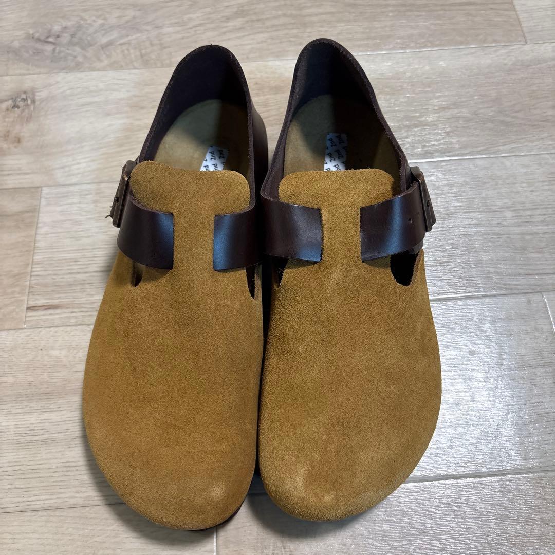 【試着のみ】ビルケンシュトック　ロンドンレザー　メンズ　27cm ナロー