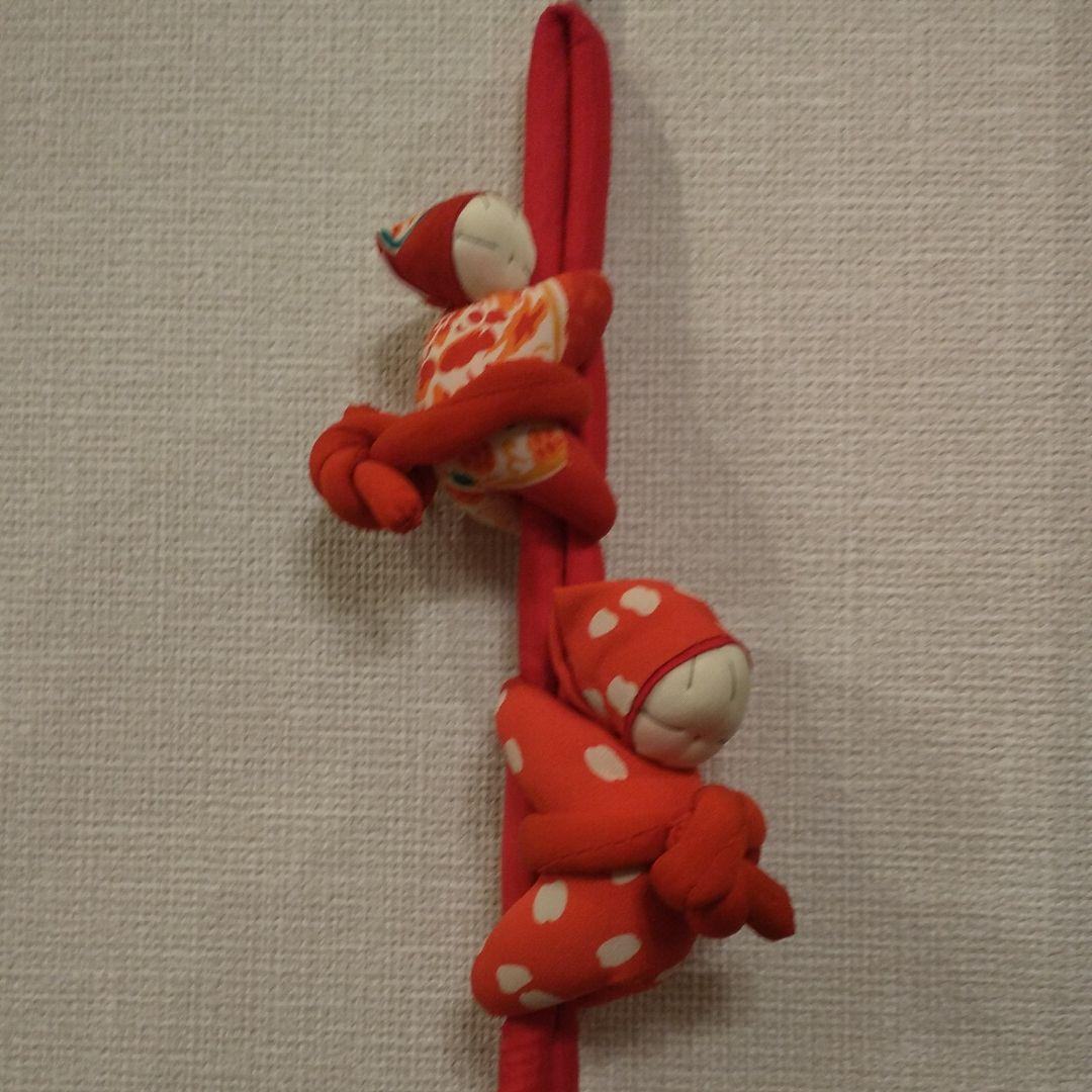 ハンドメイド  吊るし人形  ちりめん細工