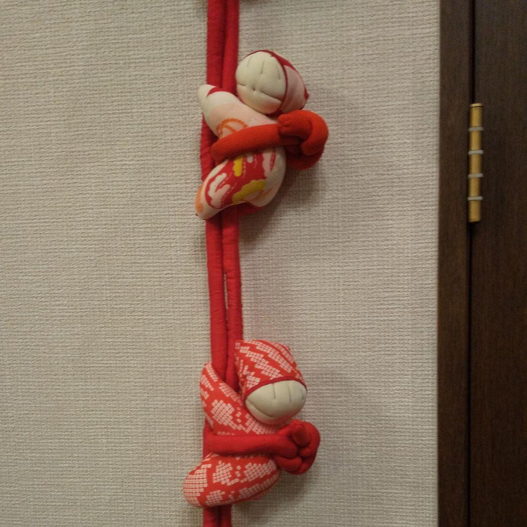 ハンドメイド  吊るし人形  ちりめん細工