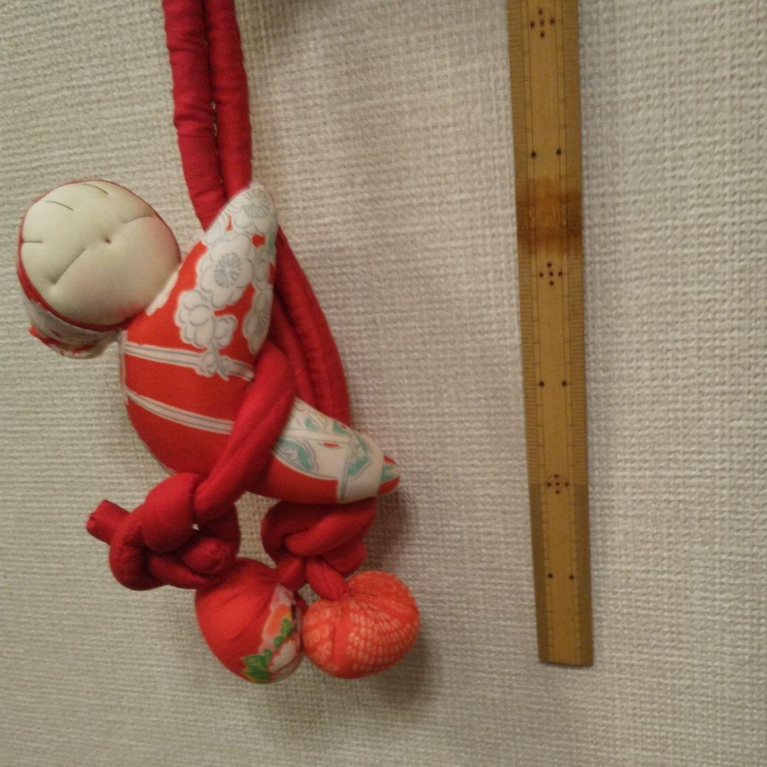 ハンドメイド  吊るし人形  ちりめん細工