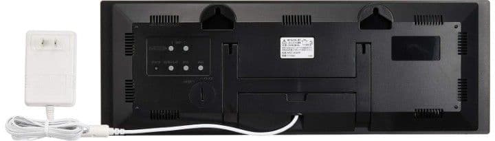 リズム　掛け時計　電波　時計　デジタル　温度　湿度　8rz184sr02