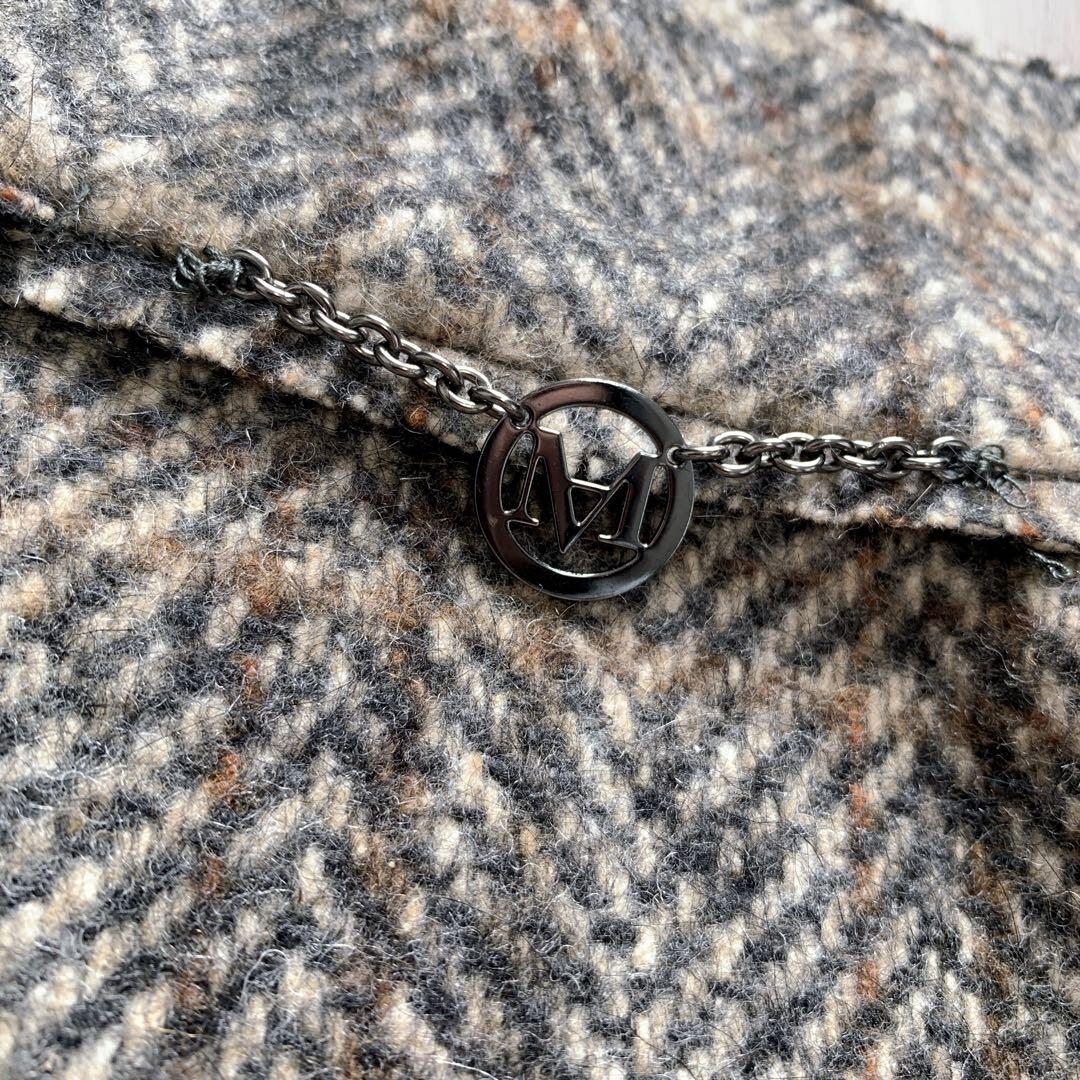 Max Mara marella sport モヘヤ混　ケープポンチョ　チェック