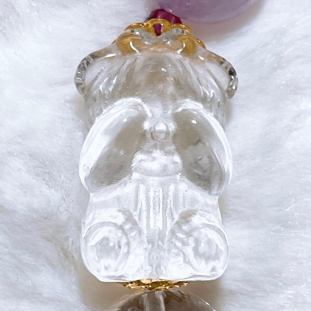 Berry様♥️スーパーセブン大玉12mm＆水晶くまちゃん天然石ブレスレット