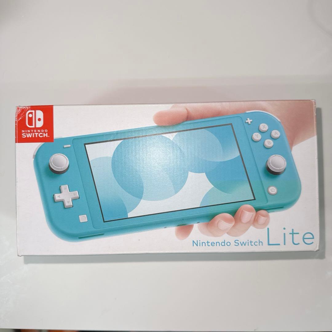 【本体美品】Nintendo Switchライト ターコイズ 箱 純正充電器付き