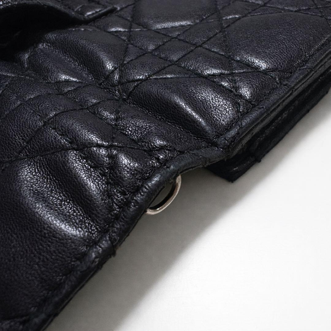 Christian Dior ディオール キルティング 長財布 ブラック
