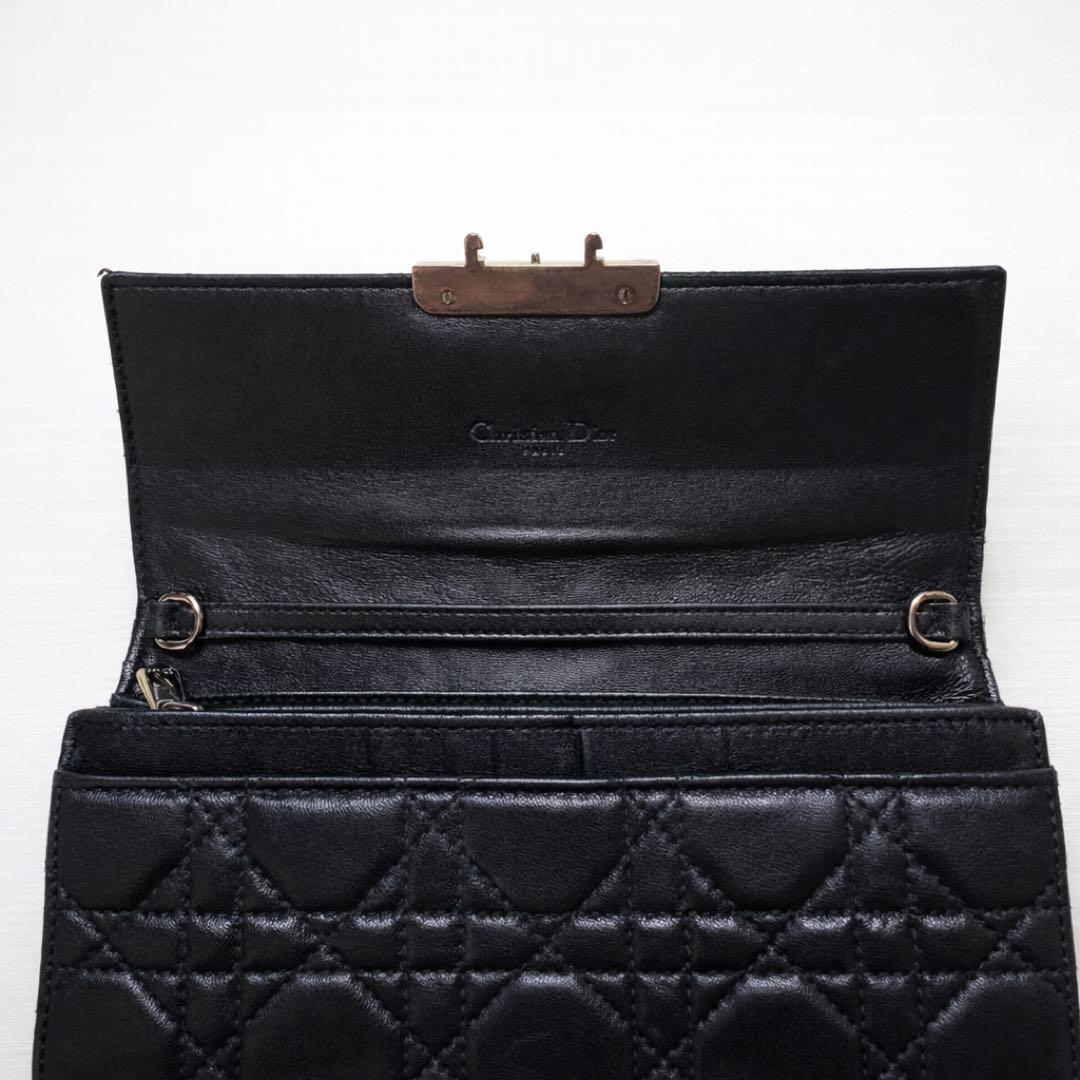 Christian Dior ディオール キルティング 長財布 ブラック