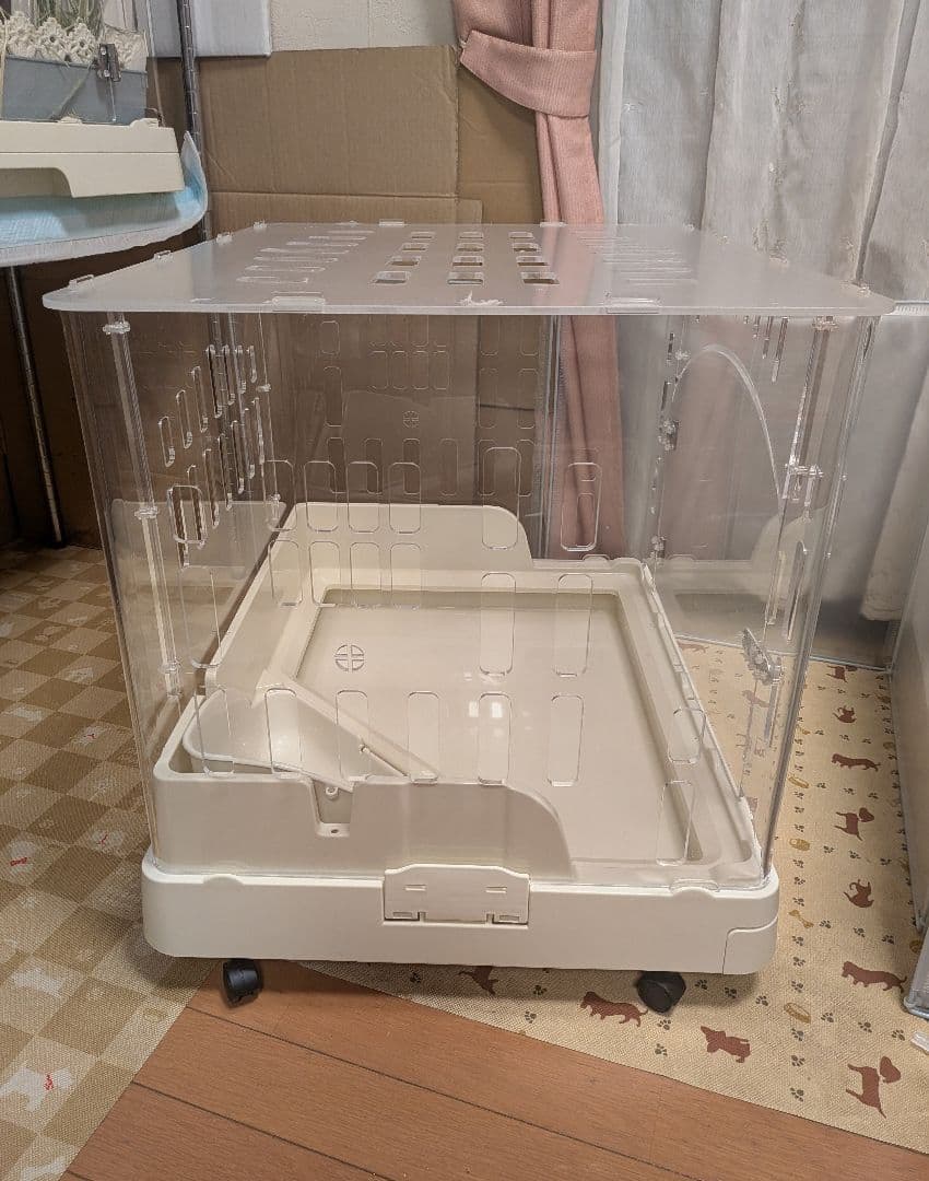 GEX【うさぎアクリル製ケージ】ラビんぐ スマートルームクリア−II