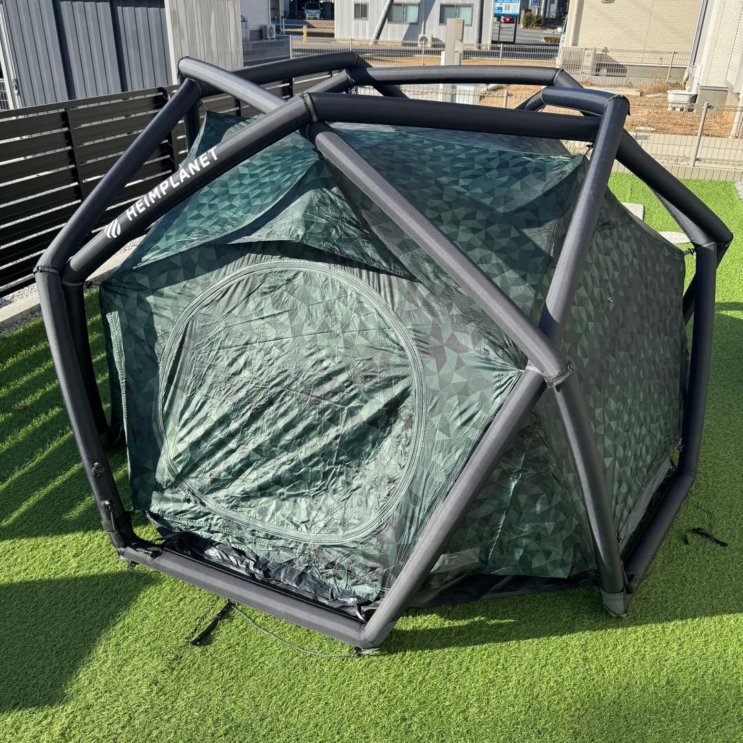 ハイムプラネット ケイブ エアーテント　ポンプ　フットプリント付き
