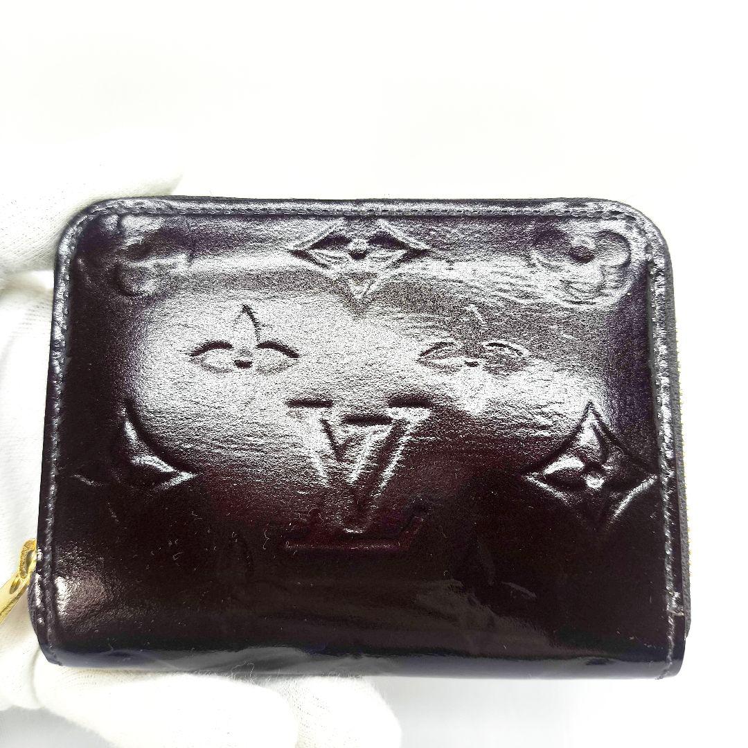 美品 ルイヴィトン ヴェルニ ジッピーパース ボルドー M93607