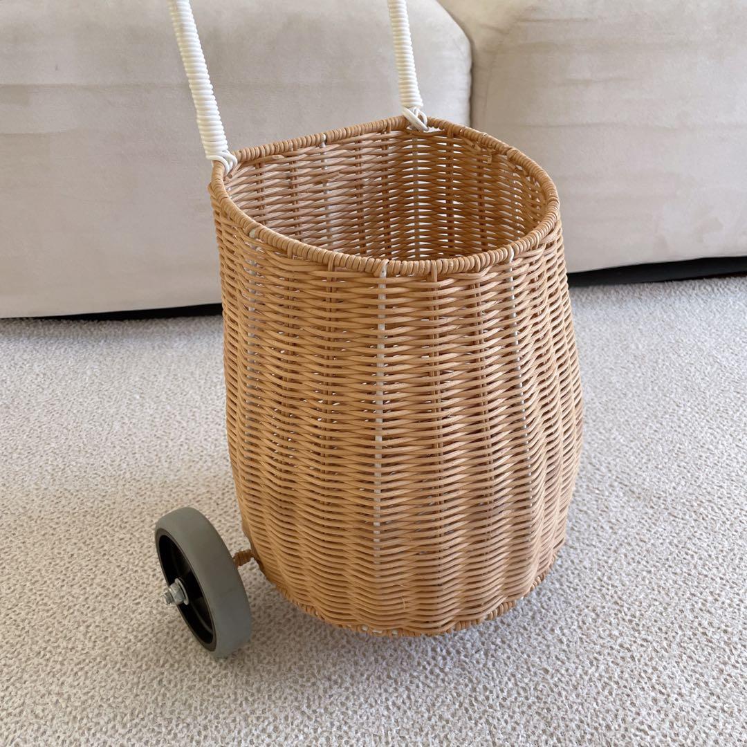カゴ収納　カゴ　収納　ラタン家具　ナチュラルインテリア　子供部屋　インテリア雑貨