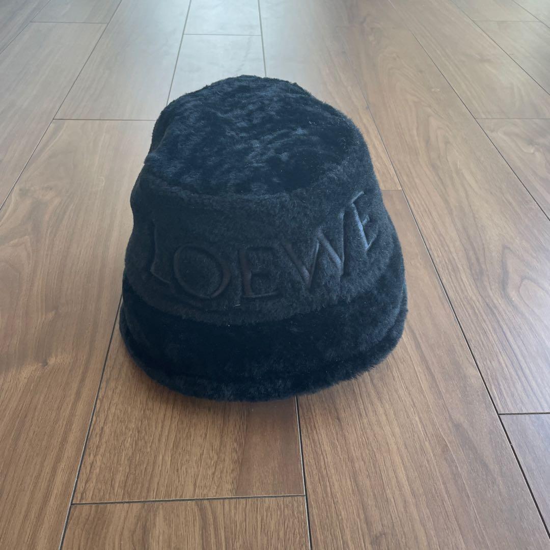 LOEWE ブラック バケットハット 57