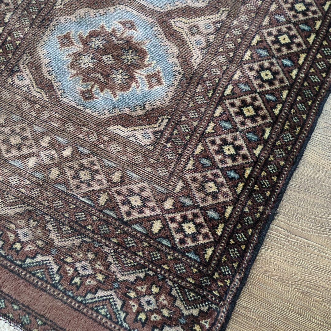 ヴィンテージラグ　パキスタン　トライバルラグ　手織り絨毯