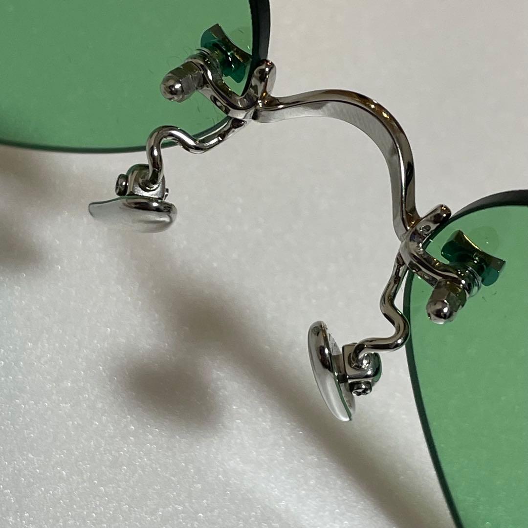 極美品 AMBUSH サングラス グリーン ハート