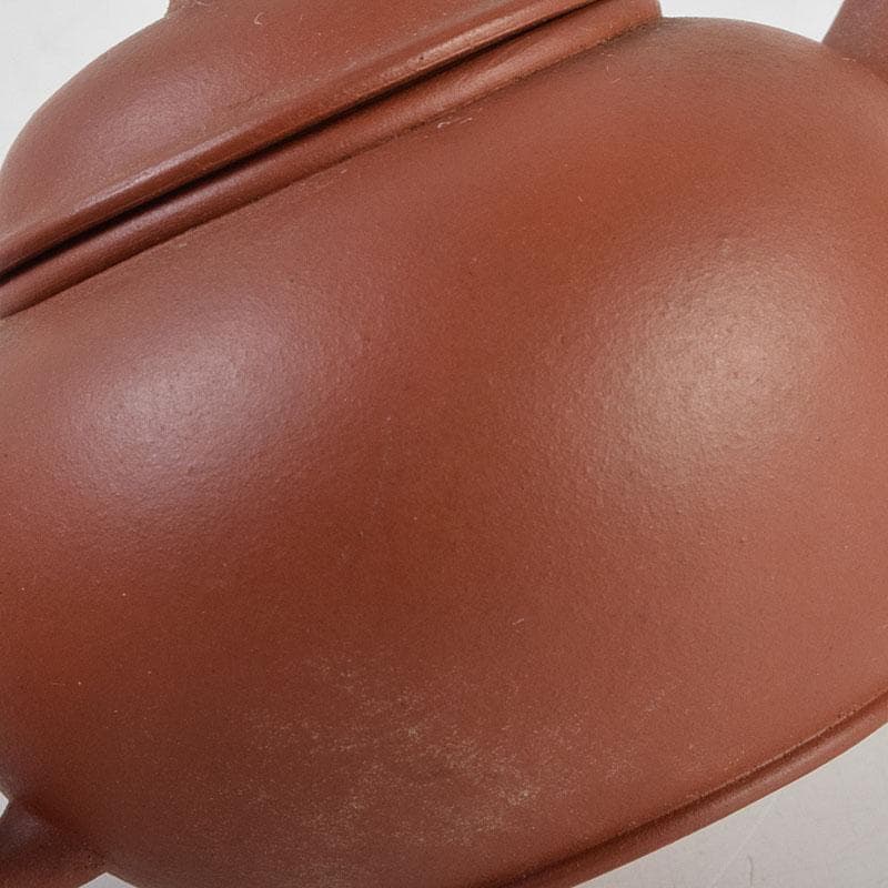 中国　中国宣興銘　紫砂　朱泥　急須　茶壷　V　R9268