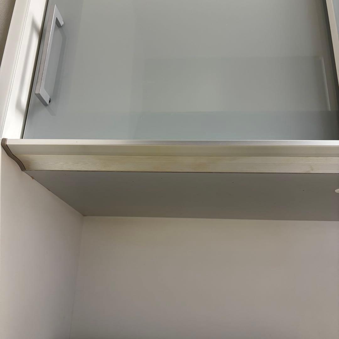 ケユカ KEYUKA フローラⅢ ホワイト 食器棚 キッチンボード