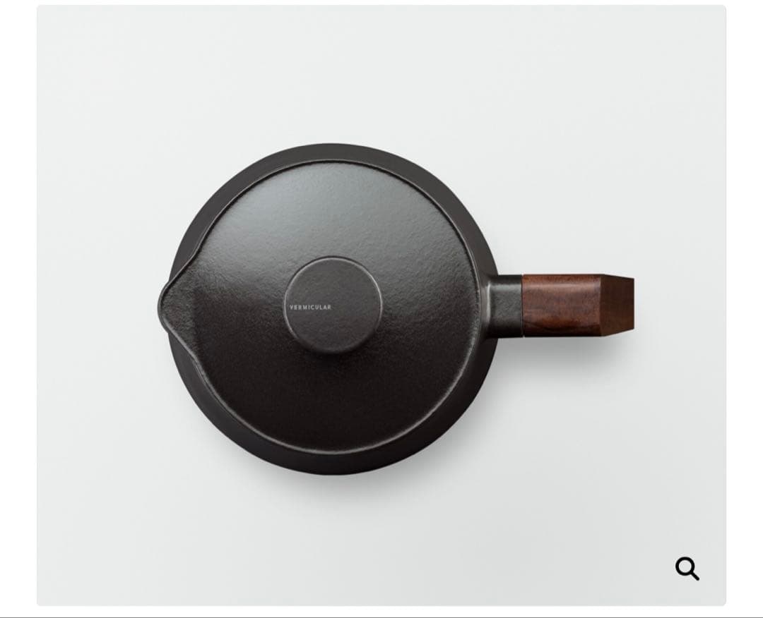 バーミキュラ黒 鋳鉄 スープポット木製ハンドル