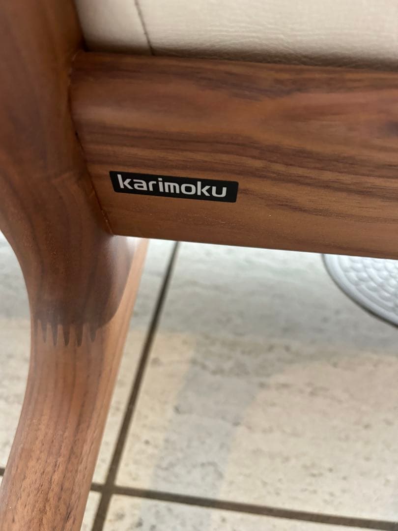 【美品】カリモク レザー　ソファ　WB5003 定価約50万