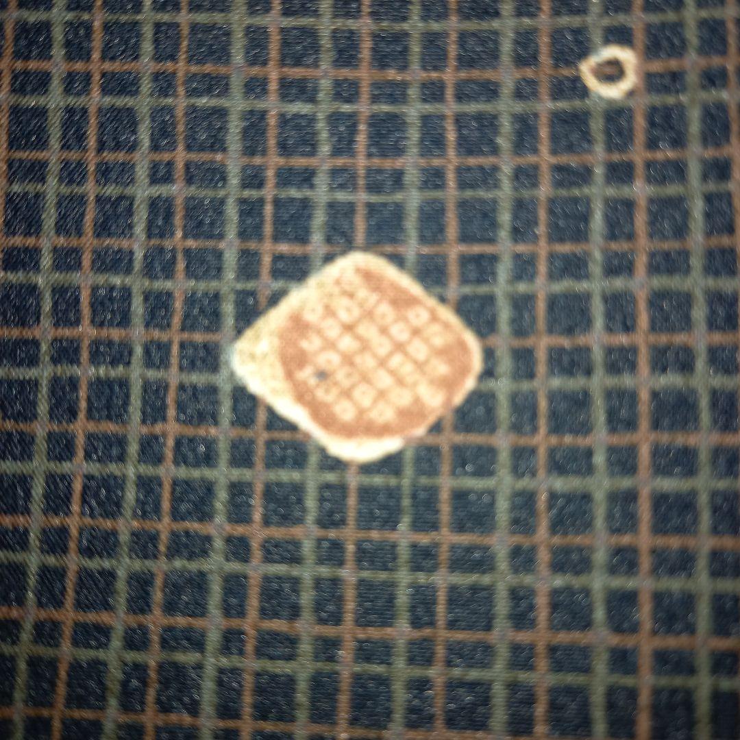 M*様 洗える着物と名古屋帯 セット　格子飛び柄小紋と立涌モダン名古屋帯